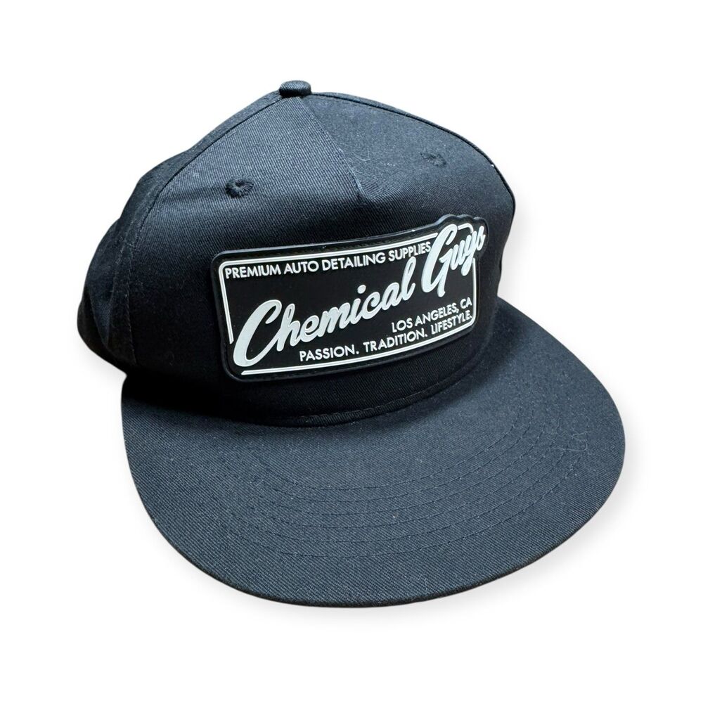 Chemical Guys Snap Back Premium Auto Detailing Supplies Adjustable Black‎ Hat